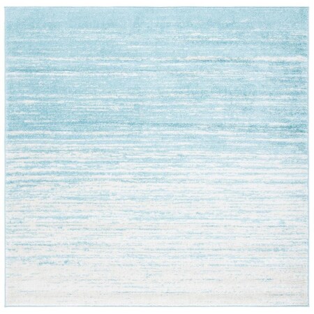 Safavieh 5 x 5 ft. Adirondack Contemporary Square Power Loomed Rug Aqua & Ivory ADR113J-5SQ